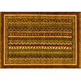 thumbnail image 1 of Ahgly Company Machine Washable Indoor Rectangle Southwestern Yellow Country Area Rugs, 8' x 10', 1 of 4