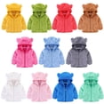thumbnail image 4 of XQYLOS Kids 𝖲herpa Flece Jacket - Zip Up 𝖡ear Hoodie with Pockets for Toddler Boys Girls 1-6Y Winter Warm Outerwear, 4 of 5