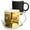 Multicolor, variant on 3drose, Space Station in Hues of Gold High Tech Space Station Sustaining Astronauts, 11oz Two-tone Black Mug