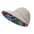 thumbnail image 4 of XIAOCHA Sun‑Shielding Sun Hat for Women , Wide Brim Outdoor Beach Headcover,Khaki, 4 of 4
