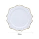 thumbnail image 2 of 10 platos para servir reutilizables para fiestas, vajilla ligera para mesa Blanco, 2 of 9