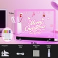 thumbnail image 3 of Creative Rewritable Acrylic LED Message Board, Drawing Board, Message Board, and Doodle Board, with 7 Markers, Suitable for Home, School, Restaurant, and Bar (Black11.8 * 7.8in), 3 of 7