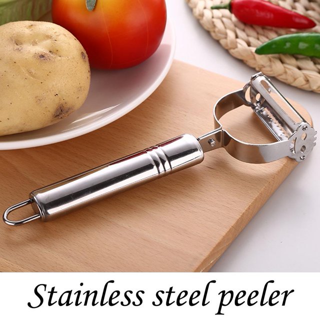 Pelador de verduras de acero inoxidable Fruta Patata Zanahoria Rallador Utensilios de cocina Likrtyny 3ee5ya7cb3xz4qz2