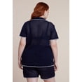 thumbnail image 4 of ELOQUII Women's Plus Size Crochet Sweater Tee, 4 of 4