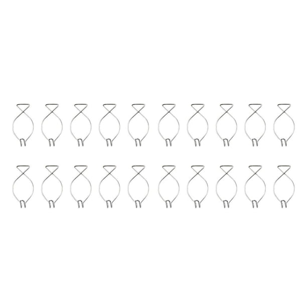 Bewildely 10 piezas de ganchos para azulejos de techo de acero inoxidable suspendido automático con resorte para colgar, suministros para el hogar, techo F2 estereoscópico 2piezas Bewildely CBP456287
