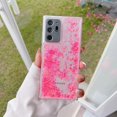 thumbnail image 2 of Compatible with Samsung Galaxy S24 Plus Bling Case Glow in The Dark Sparkle Flowing Quicksand Light up Case Women Girls Girly Soft TPU Bumper Shockproof Translucent Phone Cover, Pink, 2 of 12