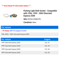 thumbnail image 2 of Parking Light Bulb Socket - Compatible with 1996, 1999 - 2004 Chevy Express 2500 2000 2001 2002 2003, 2 of 2