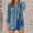 19#Light Blue, variant on QingYiHua Long Sleeve Shirts for Women Plus Size Button Down Shirt with Chest Pocket Dressy Casual Blouses V Neck Tops Loose Fit Spring Fall Clothes