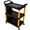 Yellow+Black | W/Pegboard & Hook, variant on Tcbosik Auto Detailing Cart with Wheels, 3-Tier Utility Tool Cart with Pegboard, Bucket & Hooks, Car Wash Organizer for Garage, Workshop, Black+Red