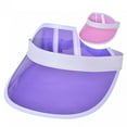 thumbnail image 1 of Transparent Visor Hats UV-proof Sweat Absorb Outdoor Supplies Sun Protection Transparent Beach Visor Cap for Picnic, 1 of 8