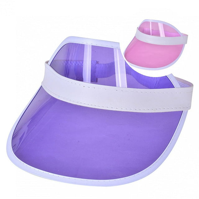 Transparent Visor Hats UV-proof Sweat Absorb Outdoor Supplies Sun Protection Transparent Beach Visor Cap for Picnic