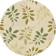 thumbnail image 1 of Ahgly Company Machine Washable Indoor Round Transitional Vanilla Gold Area Rugs, 6' Round, 1 of 7
