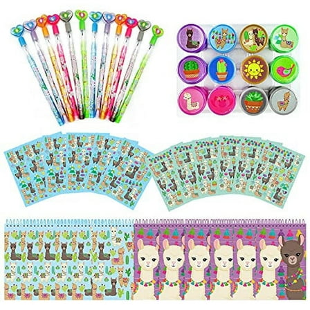 Tinymills Llamas Birthday Party Favor Set of 48 Pcs