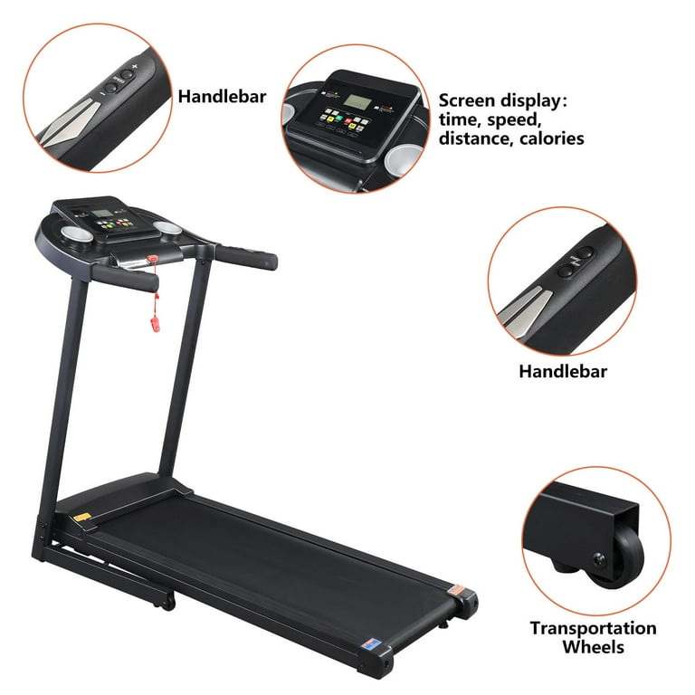 Zimtown Folding Treadmill Walking Running Cardio Exercise Machine