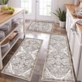 thumbnail image 6 of Farmhouse Kitchen Rugs Sets of 3 Non Slip Washable Kitchen Rugs and Mats Boho Kitchen Mats for Floor Kitchen Runner Rug Kitchen Carpet Rug Runner for Hallways Kitchen Laundry, 6 of 6