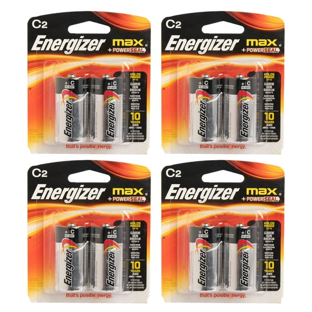 Energizer (8 Pack) C Batteries Alkaline Batteries C Size Battery C Energizer Bulk Battery Pack