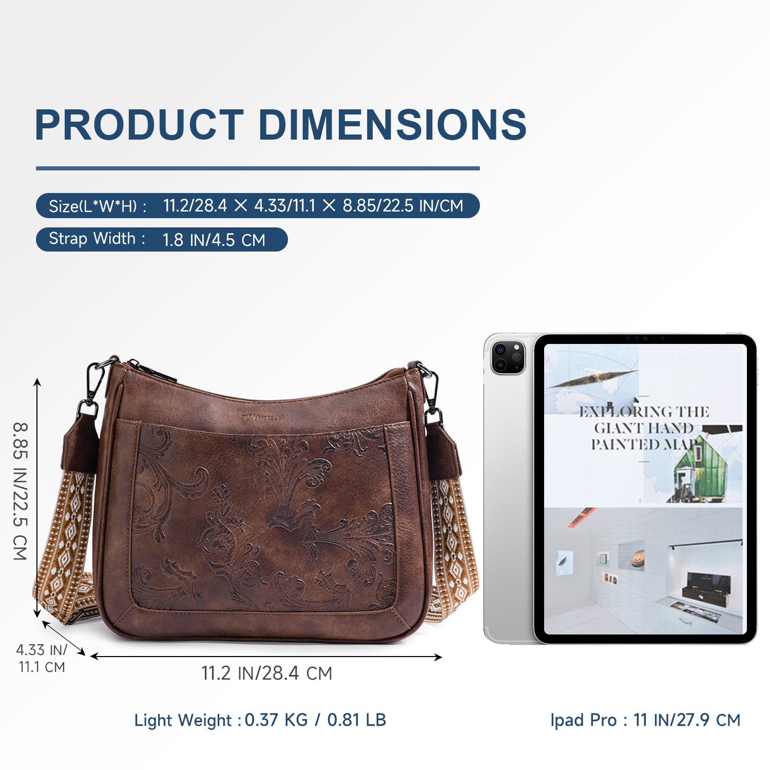 [Mother’s Day Gift Present] APHISON Casual Crossbody Bags for Women, Adjustable Strap Shoulder Bag Travel Bag for Concerts Sports Events Festivals