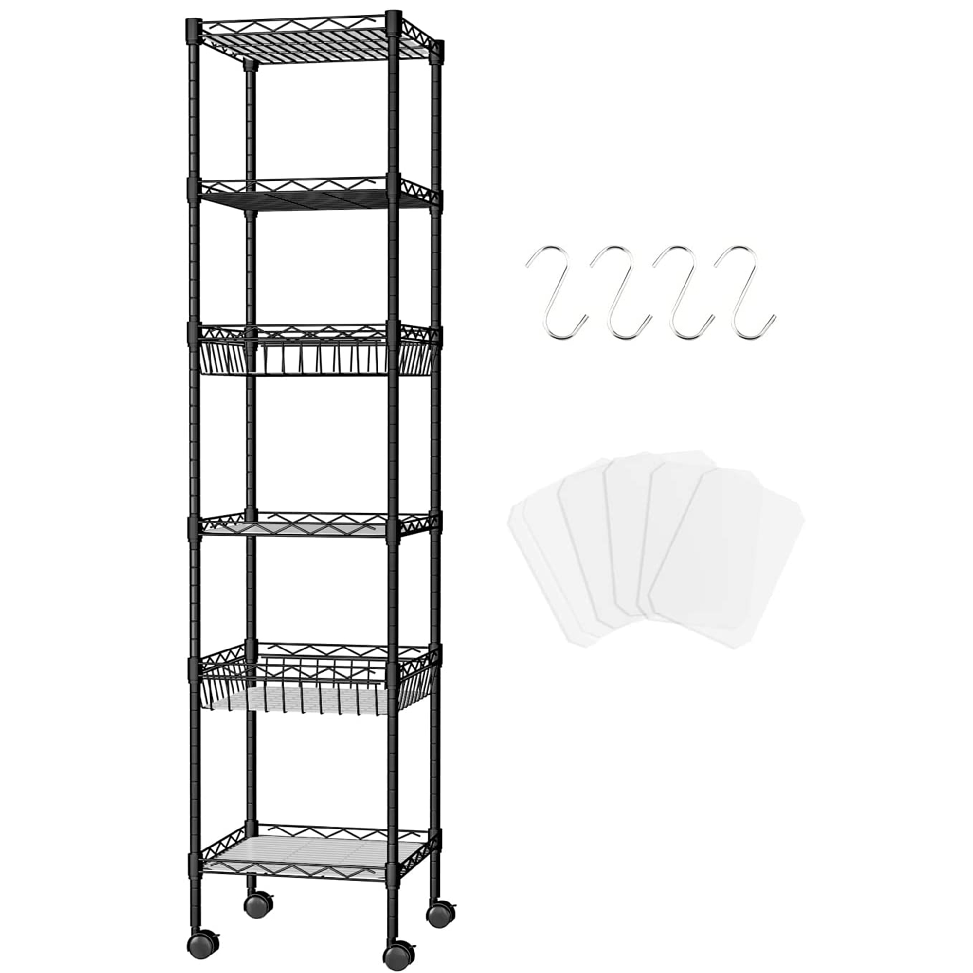 Honey Can Do 4Shelf Steel Storage Shelving Unit with 350lb Load
