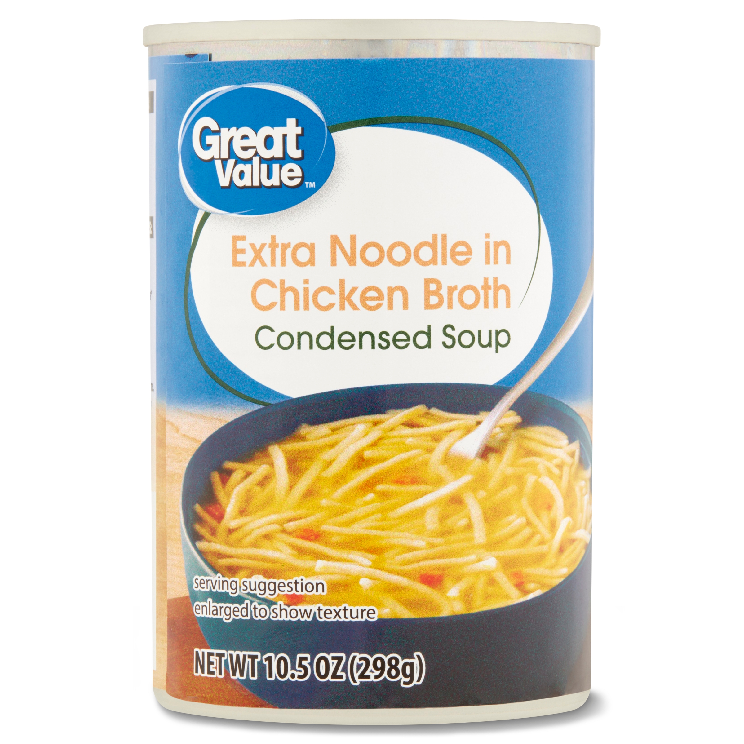 Great Value Extra Noodle in Chicken Broth Condensed Soup, 10.5 oz (4