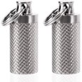 thumbnail image 1 of TISKY 2PCS Keychain Pill Holder, Portable Titanium Waterproof Pill Box Container, Mini Pill Case for Outdoor Travel Purse or Pocket (Mini), 1 of 7
