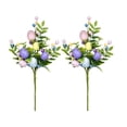thumbnail image 2 of AZXY 16" Easter Decorations Pastel Speckled Egg Floral Picks, Artificial Greenery Berry Stems for Spring Home Decor, Table Centerpieces & Vase Arrangements, 2 of 7