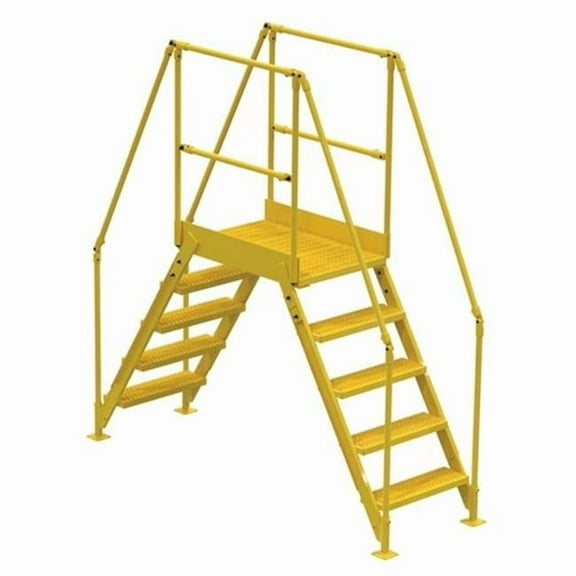Vestil COL-5-46-23 Cross-Over Ladder- 5 Step - 48 x 26 in.