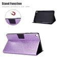 thumbnail image 5 of Allytech Galaxy Tab A 8.0 Case 2019 Released SM-T290 T295, Glitter Bling PU Leather Slim Shell Multi Angle Stand Shockproof Cover for Girls Women for Samsung Galaxy Tab A 8.0 2019 T290, Purple, 5 of 5