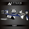 thumbnail image 3 of Attack Graphics Custom Fury Complete Bike Restyle Graphics Kit Compatible with Polisport MX Restyling Kit for Yamaha YZ250 2005, 3 of 4