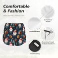 thumbnail image 4 of Rocae Cute Santa Claus Gift for Women's Athletic Shorts Workout Hiking Shorts Athletic Shorts for Running, Yoga, Gym, Sports-Small, 4 of 7
