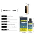 thumbnail image 3 of 120ml Complete Shoe Cleaning Kit - Christmas Gift & 2026 Footwear Care Essential, All-Purpose Set for Sneakers, Leather & Suede Shoes, Stain Remover & Polish Kit for Post-Holiday Shoe Maintenance, 3 of 8