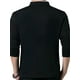 thumbnail image 4 of Sunloudy Hombres Primavera Otoño Slim Tops Color sólido Manga larga Cuello alto Camisas con botones Sunloudy moda, 4 of 6