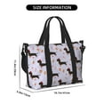 thumbnail image 2 of Travel Duffle Bag Dachshund Dog Puppy No.1026 Travel Tote Bags Carry on Luggage Waterproof Weekender Bags with Top Handle Adjustable Shoulde Strap for Travel Gym, 2 of 5