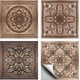 thumbnail image 1 of 36 pegatinas para azulejos de 4 estilos, estilo marroquí, autoadhesivas, impermeables, para pared, con diseño de flores marrones., 1 of 9