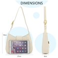 thumbnail image 2 of Shoulder Bag for Women, Elegant Underarm Purse Ladies, Vintage Shoulder Bag for Women, Commuter Package, White, 2 of 7