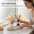 thumbnail image 6 of Marble Vanity Tray for Bathroom Counter, 10"x5" Travertine Decorative Tray for Perfume, Candles, Stone Jewelry Dish Tray, 6 of 6