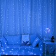 thumbnail image 3 of Guirnalda de luces LED con forma de cortina para decoración navideña, 8 modos, para el hogar, Año Nuevo y Navidad, 3 of 5