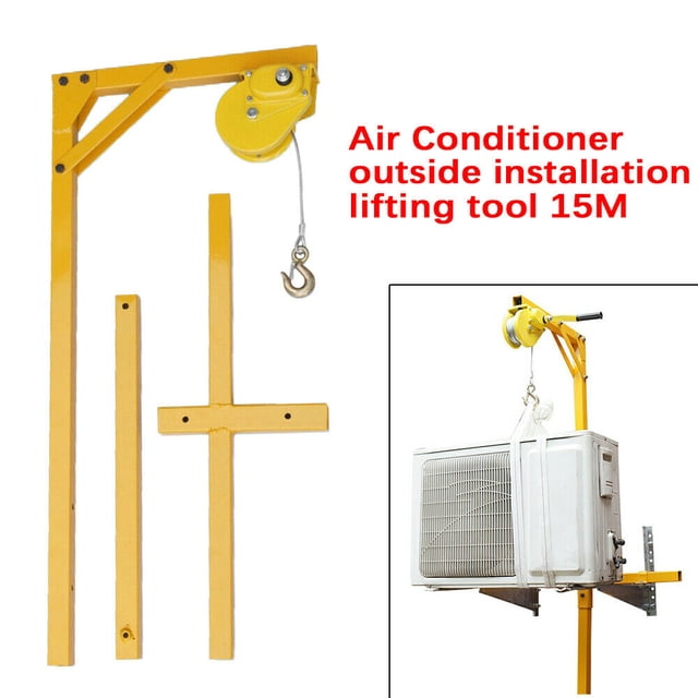 Air Conditioner Outside Installation Lifting Tool W/ Pulley,15M Ropes ...