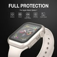 thumbnail image 2 of Apple Watch Case for Apple Watch 44MM Series 6/5/4/SE with Built-in Tempered Glass Screen Protector, All-Around Ultra-Thin Bumper Full Cover Hard PC Protective Case for iWatch, 2 of 5