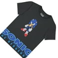thumbnail image 6 of SEGA Boys Sonic The Hedgehog T-Shirt Graphic Short Sleeve Crewneck Tee Little Big Boys Charcoal, 6 of 7