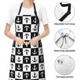 thumbnail image 6 of Picia Nautical Anchors1 Waterproof Apron for Unisex Adult - Adjustable Bib Apron with Pockets, Ideal for Cooking, Gardening, Painting, and Household Chores, 6 of 9