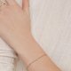 thumbnail image 2 of 14K Gold Plated Beaded Bracelet for Women | Stackable Gold Bead Bracelet |, 2 of 4