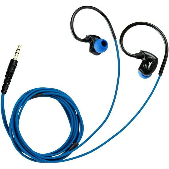 H2O Audio Surge SX10 Waterproof IPX8 Headphones - In-Ear Stereo Earbuds with Noise-Cancelling Earphones for Swimming, Running, and Sporting Activities - Normal Wired