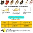 thumbnail image 3 of Baby Girls Mary Jane Flats with Bowknot Flowers,Princess Wedding Dress Ballet Shoes Non-Slip Toddler First Walkers Newborn Crib Shoe, 3 of 7
