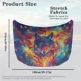 thumbnail image 7 of Uorisanigo Car Hood Cover Stretch Polyester Galaxy Wolf Car Bonnet Banner Removable All Weather Universal Cars Hood Protective Accessories for SUV Sedan Truck Pickup, 7 of 7