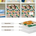 thumbnail image 4 of Yayeee Foldable Storage Basket for Shelves with Handles Waterproof Cloth Bins, Floral Blooms, 4 of 7