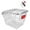 With Lid, variant on figatia Rear Bike Basket Rack Heavy Duty Portable Iron Wire Easy Install Basket for Riding Accessories With Lid