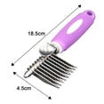 thumbnail image 5 of ievspot Dematting Fur Rake Comb for Dogs Cats Stainless Steel Shedding Brush for Medium And Long-Haired Pets Grooming Tool, 5 of 8