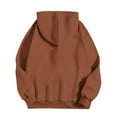 thumbnail image 4 of Womens 2 Piece Fall Outfits Loungewear Hoodie Oversized Sweatshirt Jogger Sweatpants Tracksuit Sweatsuit Set with Pockets New Fall Sets for Women Beach Coffee M, 4 of 6