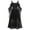Black, variant on comerut Women Dress Cold Shoulder Butterfly Sleeve Halloween Mesh Patchwork Bandage Large Hem Witch Dress for Cosplay