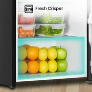 Hisense 4.4 Cu Ft Compact Refrigerator, Stainless Steel Single Door Mini Fridge, Energy Star for Apartment, Dorm, Office, Garage